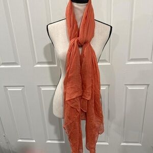 Like New | Rare! Original VELA Burnt Coral Woven Modal Hijab/Scarf